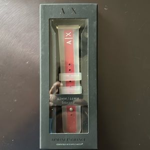 Armani Exchange Silicone Watch Band for Apple Watch 42/44mm - New in Box